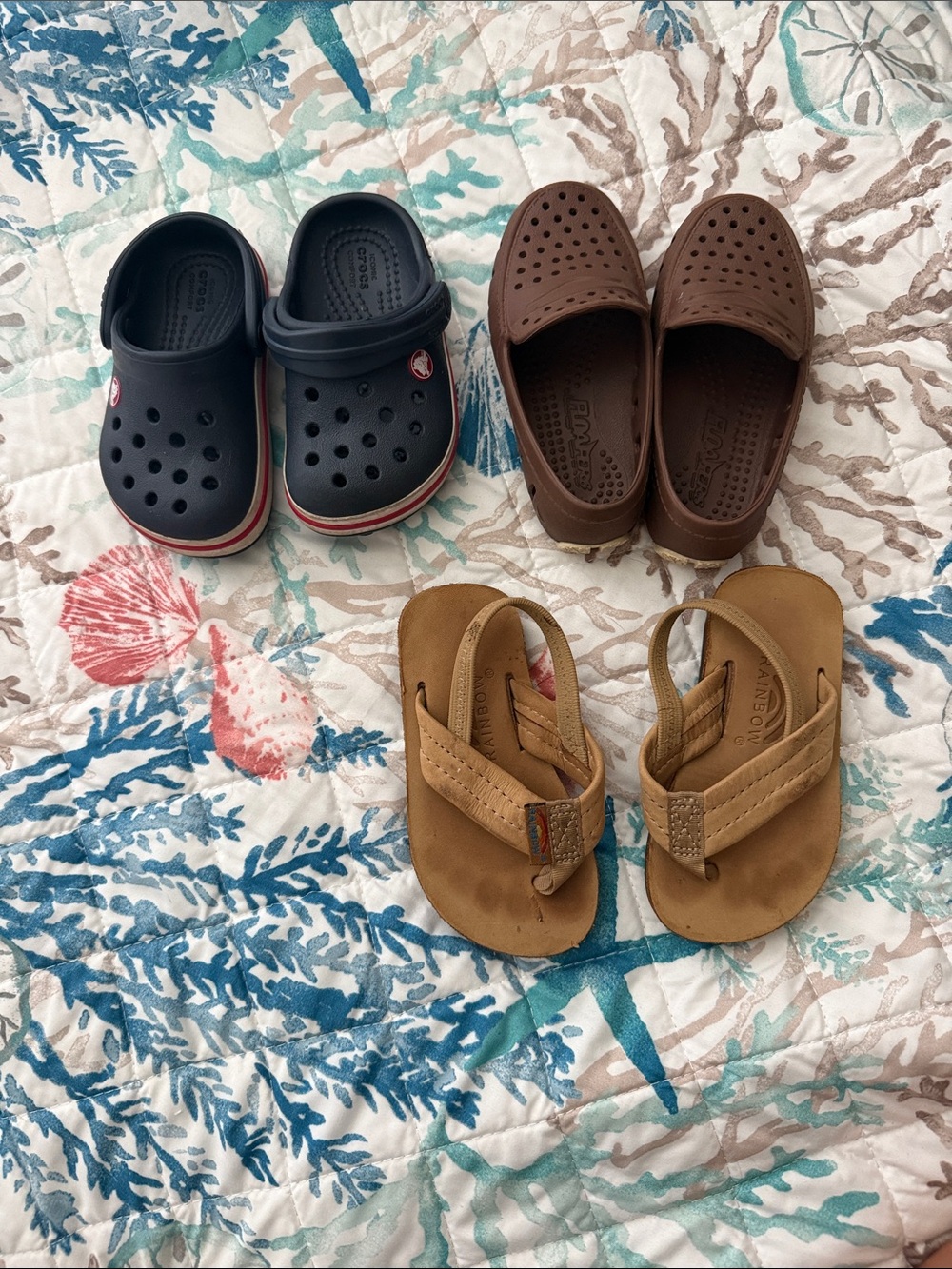 Crocs Kids Navy Clogs - Floafers and Rainbows Toddler Boy Shoes
